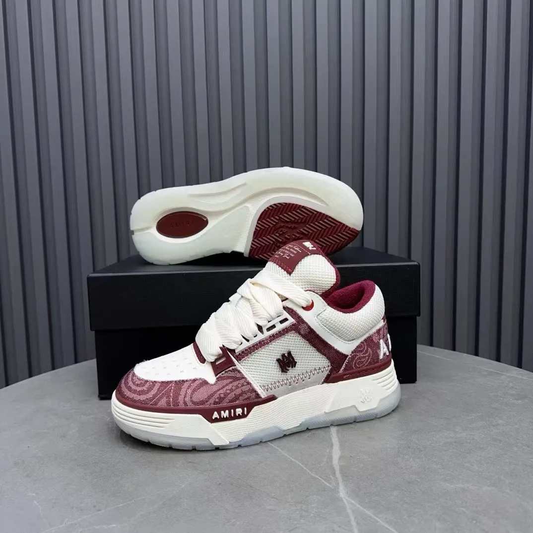 Men's shoes 💰660💰 AMIRI AMIRI trendy brand hot sale 🔥 Available all year round, couples 💑 Official website synchronization Imported fabrics 1⃣️ vs 1⃣️ replica, original factory special original sole, 35-45 (45. non-refundable)